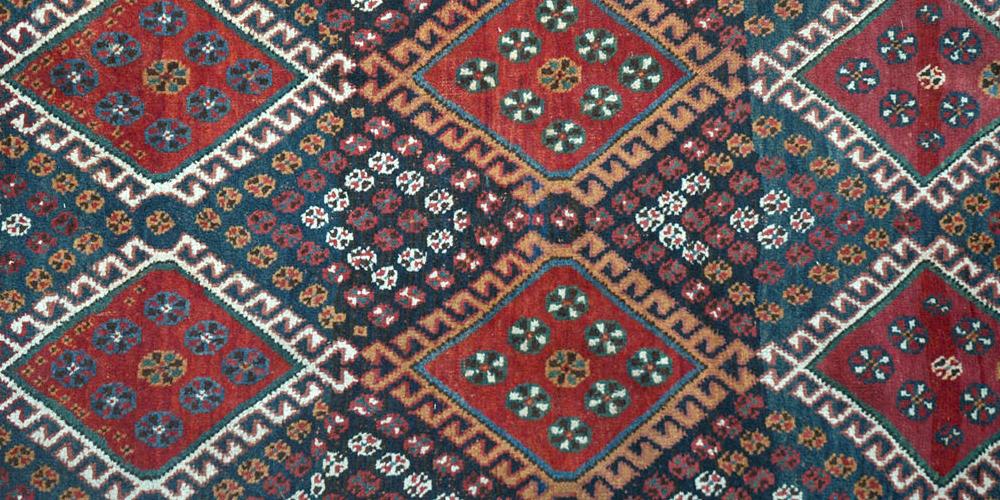Antique Tribal Qashqa'i Persian Rug