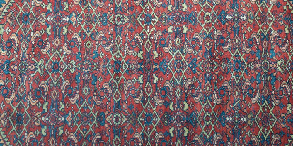 Old Kurdish Hamadan Persian Rug