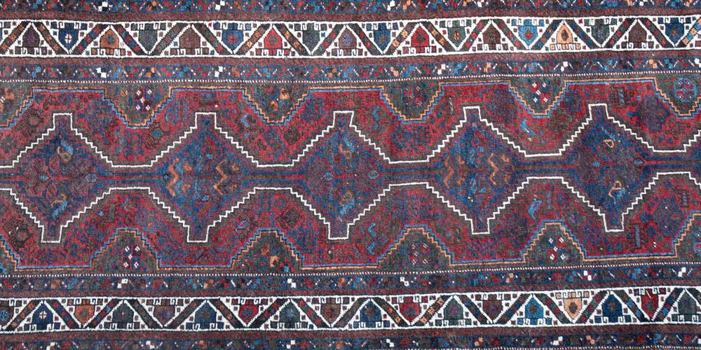 Antique Tribal Qashqa'i Persian Runner