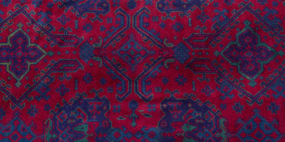 Old or antique 'Turkey Red' Ushak Turkish Carpet