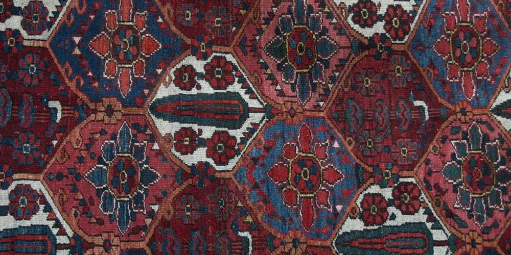 Antique Bakhtiari Persian Tribal Rug