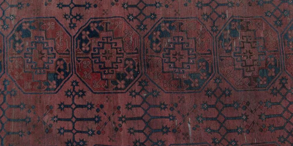 Afghan Ersari Antique Carpet Afghanistan hand-spun wool