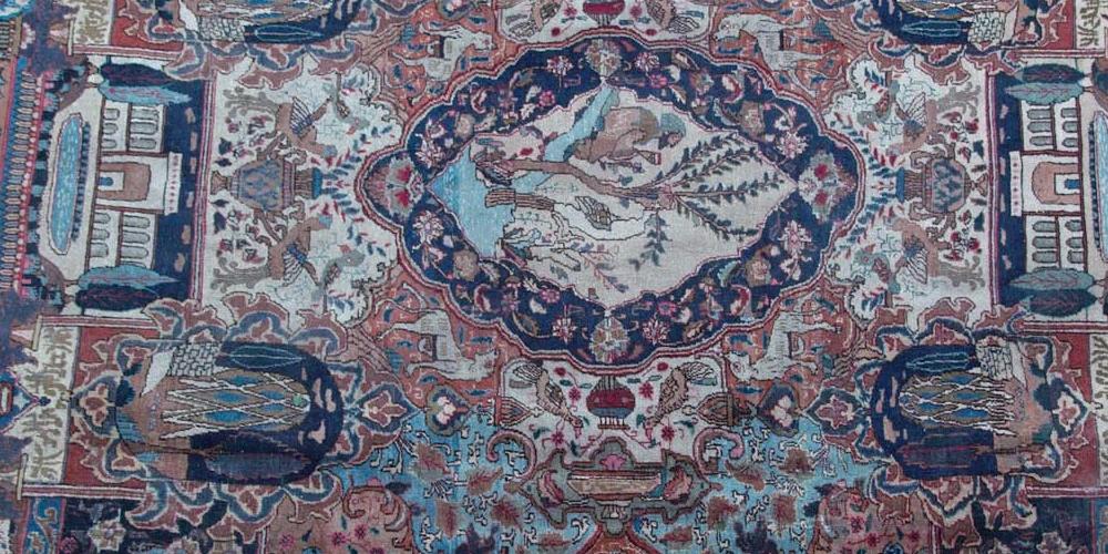 Antique Kashmar Persian Carpet