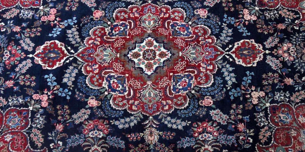 Antique Mashad or Khorassan palace-size carpet