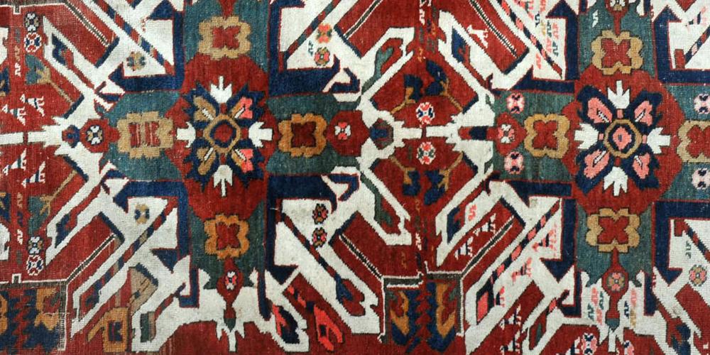 Antique Karabagh Caucasian Chelaberd 'Eaglestar' Kazak