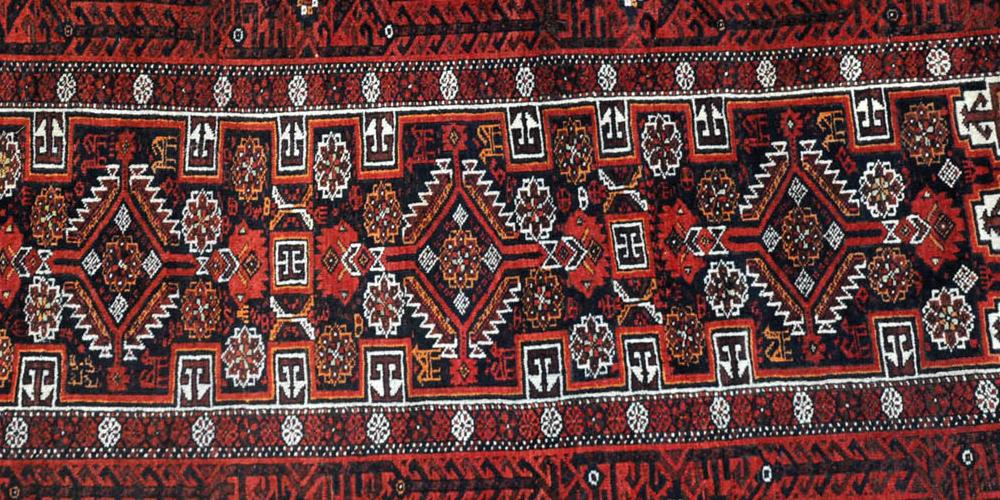 Antique Baluch Salar Khani Prayer Rug