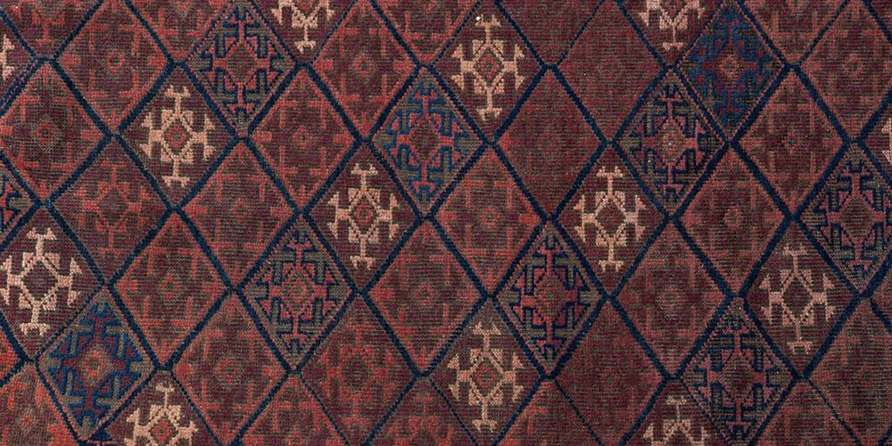 Old or antique Baluch Afghan prayer rug