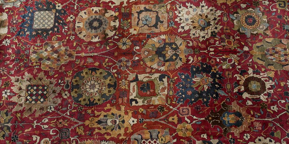 Old German Tetex hook weave carpet