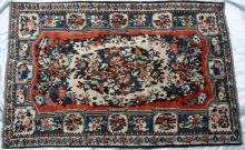 Bakhtiar Persian Tribal Rug Art-deco Floral hand-spun wool