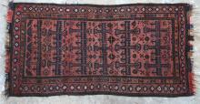 Baluch Afghan Tribal Rug hand-spun wool