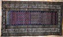 old or antique caucasian tribal rug
