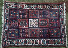 Antique Bakhtiari Persian Tribal Rug