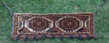 Antique Sarukh Afghan torba tent trapping