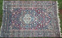 Antique Mashad Khorassan Persian rug