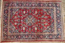 Old or antique Sarouk Mahal Persian rug