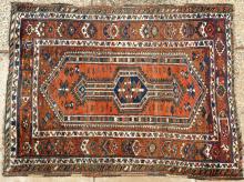 Old or antique Qashqa'i Tribal Persian rug