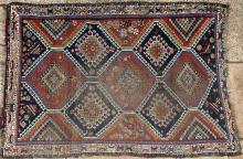 Antique Qashqa'i tribal Persian rug