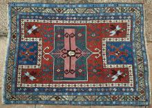 Antique Fachralo Kazak Armenian Caucasian tribal rug