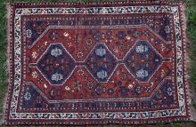 Antique Tribal Qashqa'i Persian Rug