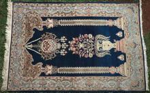 Old Kashan Persian small Rug