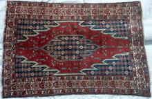 Antique Mazlaghan Persian Rug