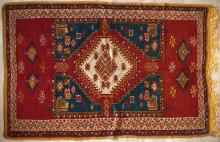 Old Antique Ait Ouaouzguite Moroccan Berber rug