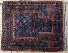 Antique Timuri Baluchi Afghan Prayer Rug