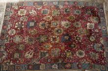 Old German Tetex hook weave carpet