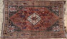 Antique Qashqa'i tribal Persian rug