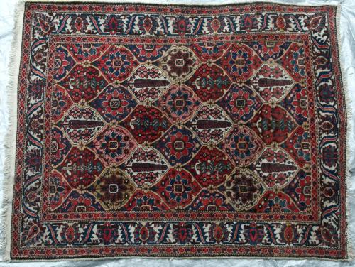 Bakhtiar Tribal Persian Rug natural dyes hand-spun wool