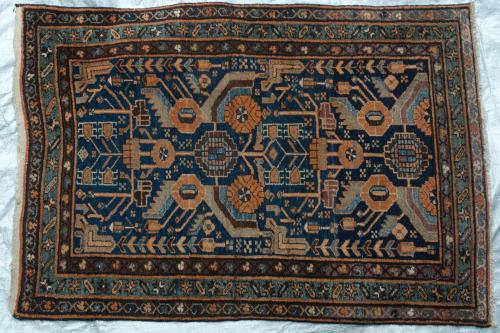 Antique Malayer or Hamadan Persian Rug