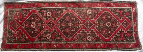 Kazak or Karabagh Caucasian Runner hand-spun wool