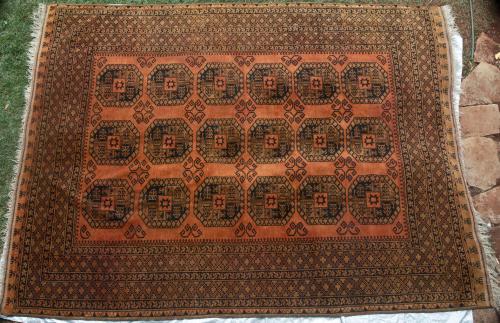 Golden Afghan Taghan Ersari Tribe Afghanistan Carpet