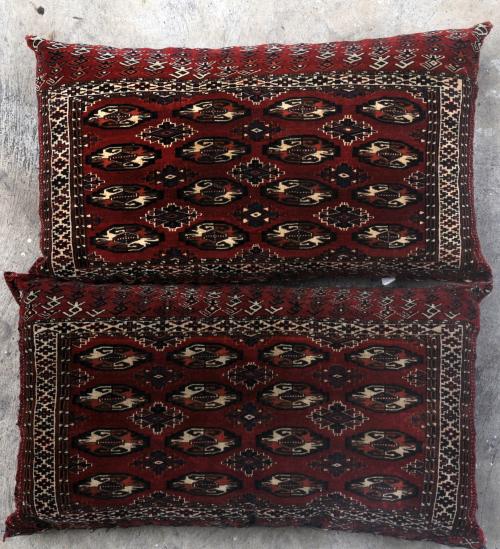 Yomut Persian Turkoman Jawals or Chuvals storage bags stuffed