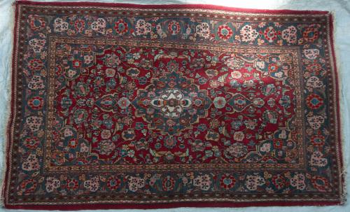 Haron Kashan Persian Rug hand-spun wool