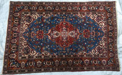 Isphahan Persian Rug old hand-spun wool