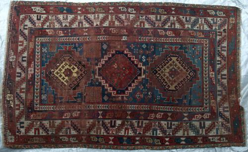 Antique Caucasian Kazak Karachov Kuba (?) Rug