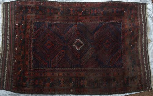 Antique Baluch Taimuri Mushwani Tribal Rug Afghaistan