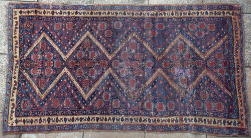 Antique Beshir Turkoman Central Asian Tribal Carpet