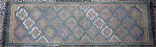 An Afghan kilim runner