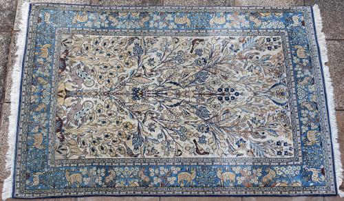 Old Qum or Ghom Persian carpet