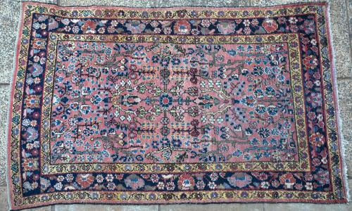 Old or antique Sarouk Mahal Persian rug