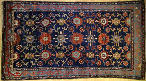 natural dyed old antique malayer persian rug