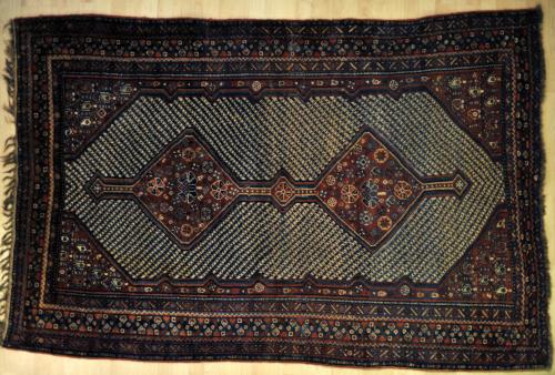 antique or old qashqa'i persian tribal rug
