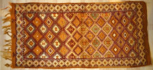 Antique Moroccan Ait Ouaouzguite tribal rug