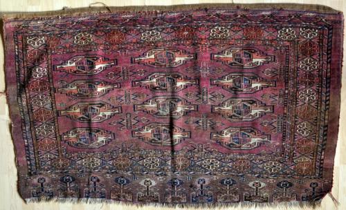 antique tekke turkoman juval or large storage bag