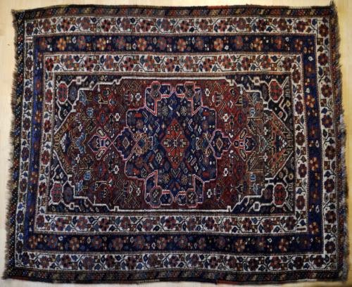 Old Qashqa'i tribal Persian rug