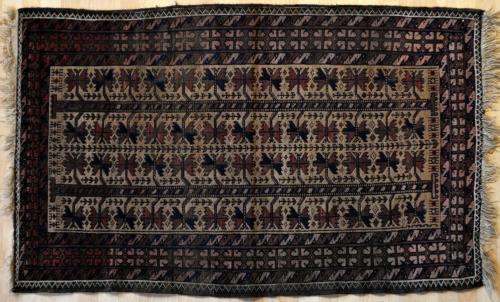 Old or antique Baluch Afghan tribal rug