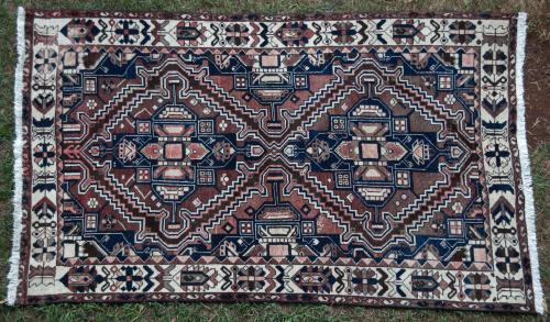 Persian Bakhtiari Tribal Old Rug