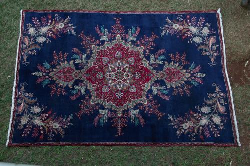 Tabriz Persian Rug old hand-spun wool